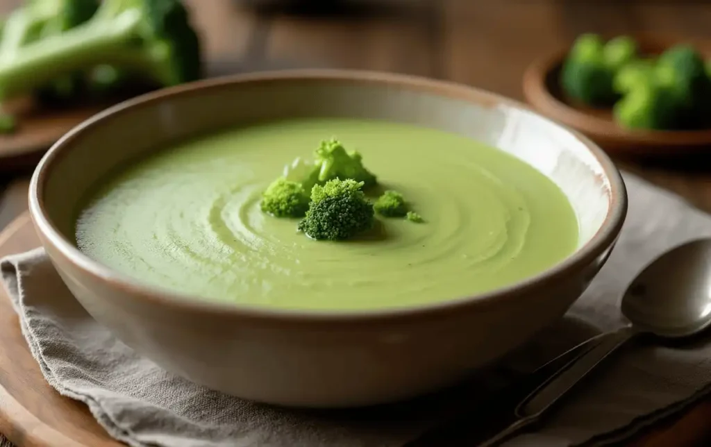 Brokkoli Suppe Thermomix in einer Schüssel