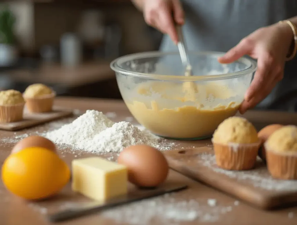 Muffin-Teig wird nach dem Muffins Grundrezept zubereitet